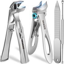 Cortador de unhas DRMODE inclinado para idosos. Unhas grossas