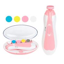 Cortador de Unhas Elétrico para Bebê Kit com Estojos Coloridos