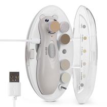 Cortador de Unhas Elétrico para Bebês com Luz LED - Recarregável Cortador de Unhas Elétrico para Bebês com Luz LED - Recarregável
