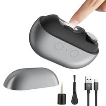 Cortador de unhas elétrico RIMOL 3 em 1 com luz LED cinza fosco Cortador de unhas elétrico RIMOL 3 em 1 com luz LED cinza fosco