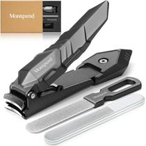 Cortador de unhas MONSPEND com coletor de aço inoxidável Cortador de unhas MONSPEND com coletor de aço inoxidável
