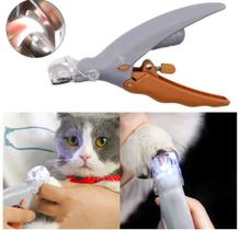 Cortador De Unhas Pet Animal Com Led E Lupa Cachorro Gato - Merx