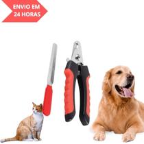 Cortador de Unhas Pet - Kit Alicate e Lixa para Cães e Gatos