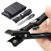 Cortador de unhas VOGARB para homens, unhas grossas com lima preta