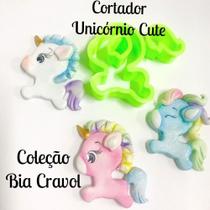 Cortador de Unicórnio Cute - 4cm - coleção Bia Cravol