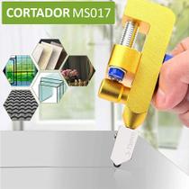 Cortador De Vidro Cerâmica Porcelanato Telha Piso Riscador Manual Multifuncional Profissional