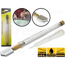 Cortador De Vidro e Espelho Corta Vidros Até 6mm Com Bisnaga de Marca Profissional - Fertak Tools