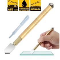 Cortador De Vidro Espelho Diamante Profissional Com Reservatório Caneta Riscador De vidro