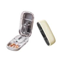 Cortador E Divisor De Comprimidos Grande E Pequeno Com Compartimento De Armazenamento Para Viagem,