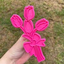 Cortador e Marcador Buquê Tulipa - D251137 - Ideal para Massas e Pastas