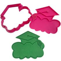 Cortador e Marcador Capelo e Balão Escrita 8cm - D250909 Cortador e Marcador Capelo e Balão Escrita 8cm - D250909