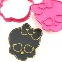 Cortador e Marcador Caveira Monster High - D250957 - Ideal para Massas e Pastas