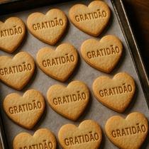 Cortador e Marcador Coração Gratidão - D260262 - Ideal para Massas e Pastas