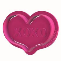 Cortador e Marcador Coração XOXO - D251188 - Ideal para Massas e Pastas Cortador e Marcador Coração XOXO - D251188 - Ideal para Massas e Pastas