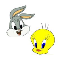 Cortador e Marcador Dupla Looney Tunes - Piupiu e Pernalonga - D260258 - Ideal para Massas e Pastas