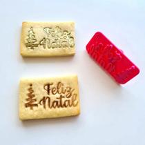 Cortador e Marcador Feliz Natal - D240080 - Ideal para Massas e Pastas