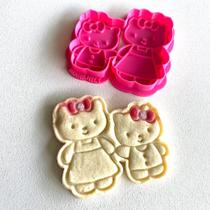 Cortador e Marcador Mamãe Kitty - D251199 - Ideal para Massas e Pastas