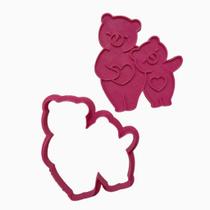 Cortador e Marcador Mamãe Ursa e Filho - D250780 - Ideal para Massas e Pastas