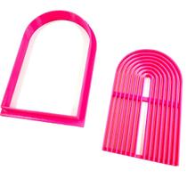 Cortador e Marcador Moldura Arco Iris 9x5,5cm - D260140 Cortador e Marcador Moldura Arco Iris 9x5,5cm - D260140