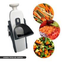 Cortador e Ralador Multifuncional de Alimentos Picador Ralador de Legumes Batata Palito Seguro e Prático
