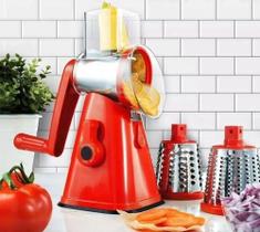 Cortador Fatiador 3 Laminas Ralador Legumes Queijo Verduras