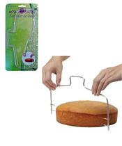 Cortador fatiador de bolo de inox ajustável 32 x 15,5 cm
