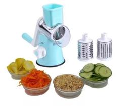 Cortador Fatiador Legumes 3 Laminas Ralador Verduras Queijo Alimentos Cozinha