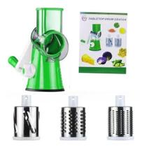 Cortador Fatiador Legumes 3 Laminas Verduras Ralador Alimentos Queijo Cozinha TABLETOP