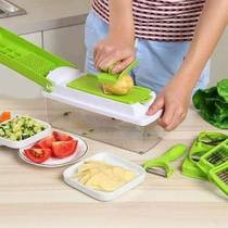 Cortador Fatiador Legumes Verduras Frutas Artigos para Cozinha Nicer Dicer Plus Cortador Multiuso para Cozinha Prática
