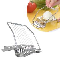 Cortador Fatiador Ovos Inox 8 Tiras