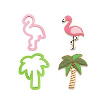Cortador Flamingo e Palmeira - Decora Cortador Flamingo e Palmeira - Decora