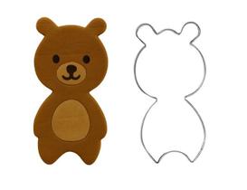 Cortador Inox Urso Decoração Ursinho Animado Festa Infantil