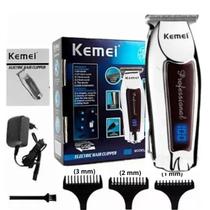 Cortador Kemei KM-9164 Display Digital Para Cabelo e Barba