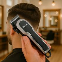 Cortador Kemei Profissional Digital Com Display Led