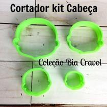 Cortador Kit Cabeça com 4 cabeças - coleção Bia Cravol