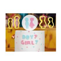 Cortador Kit Chá de Revelação 4 peças- BlueStar Rizzo Confeitaria