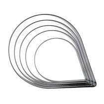 Cortador Kit Pétalas de Rosa com 5 pçs Ref. 406 RR Cortadores Confeitaria