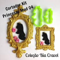 Cortador kit Princesas Mod 04, coleção Bia Cravol