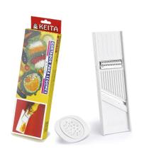Cortador Legumes Dupla Face Keita - Rodelas/Desfiar - Inox Cortador Legumes Dupla Face Keita - Rodelas/Desfiar - Inox