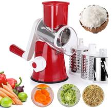 Cortador Legumes Espiral Manivela Fatiador Ralador Lâmina Inox Cortador Legumes Espiral Manivela Fatiador Ralador Lâmina Inox