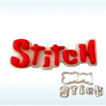 Cortador Lilo e Stitch - Logo Stitch 6 x 2cm - Cia do Molde