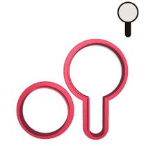 Cortador Lupa Investigador Detetives Prédio Azul 4,5cm Cortador Lupa Investigador Detetives Prédio Azul 4,5cm