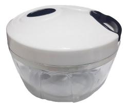 Cortador Manual De Vegetais 3 Lâminas Branco/Preto - Segma Cortador Manual De Vegetais 3 Lâminas Branco/Preto - Segma