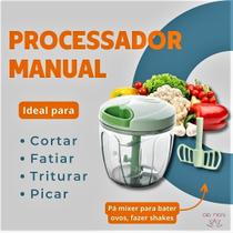 Cortador Manual Moedor de Alimentos Temperos Legumes 900ml - SQ