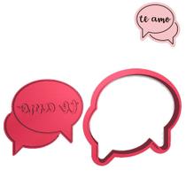 Cortador Marcador Balão Conversa Coração Amor Te Amo Cortador Marcador Balão Conversa Coração Amor Te Amo