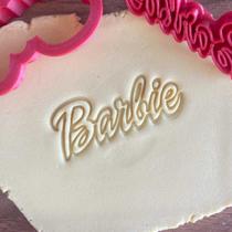 Cortador Marcador Barbie Cookie Fashion Logo Traço Cortador Marcador Barbie Cookie Fashion Logo Traço