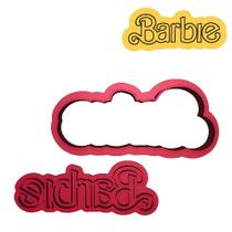Cortador Marcador Barbie Cookie Logo ClássicoTraço Cortador Marcador Barbie Cookie Logo ClássicoTraço