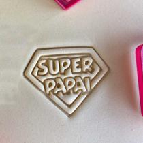 Cortador Marcador Dia dos Pais Medalha Super Papai Cortador Marcador Dia dos Pais Medalha Super Papai