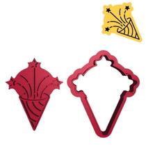 Cortador Marcador Festa Fogos Estrela Parabéns Show