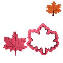Cortador Marcador Folha Maple Bordô Símbolo Canadá - DOCE IMPRESSO